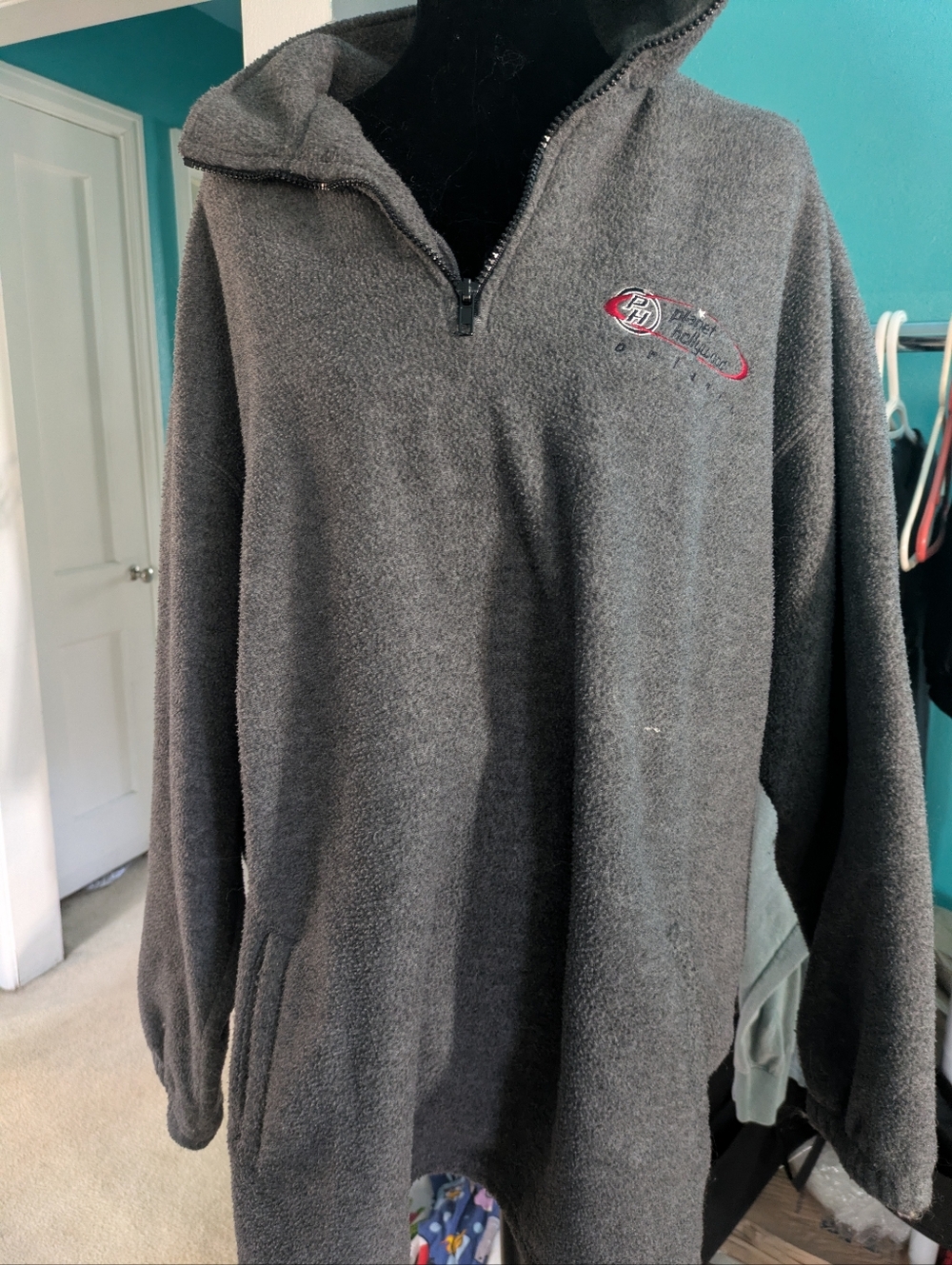 The Y2K/90s Enthusiast VINTAGE 90s Planet Hollywood 1/4 Zip Fleece - Retro Vibes